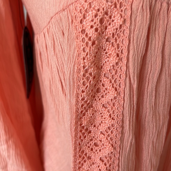 Scoop Prairie Blouson Sleeve Babydoll Shift Dress - Picture 5 of 6